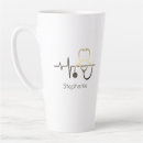 Recherche de battement de coeur tasses Infirmière