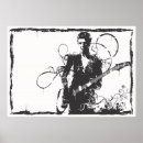 Recherche de guitariste posters Illustration