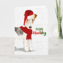 Recherche de terrier de renard de fil vœux cartes Vacances