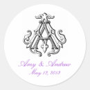 Recherche de gravé autocollants Monogramme