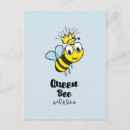 Recherche de reine des abeilles cartes postales Jaune