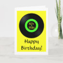 Recherche de vinyl record vœux cartes Rétro