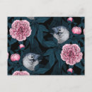 Recherche de pivoines roses cartes postales Vintage