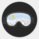 Recherche de lunettes de ski autocollants Montagne