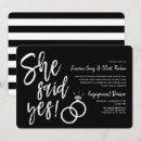 Recherche de oui invitations Noir et blanc