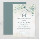 Recherche de eucalyptus baptême invitations Neutre