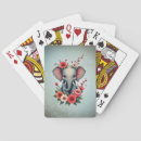Recherche de éléphant jeux de cartes Fleurs