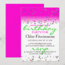 Recherche de confettis invitations Fille