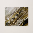 Recherche de saxophone puzzles Laiton