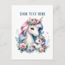 Recherche de licorne de bébé cartes postales Pour tous