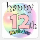 Recherche de 12ème anniversaire autocollants 12 ans