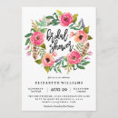 Recherche de floral wreath bridal shower invitations Bohémien
