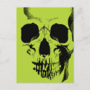 Recherche de crâne vert cartes postales Gothique