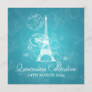 Recherche de quinceañera paris invitations Bleu