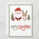 Recherche de renne père noël invitations Classique