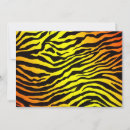 Recherche de tigre orange invitations Rayures