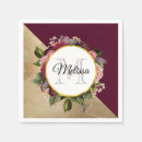 Recherche de motif floral serviettes Feuille d'or
