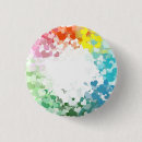 Recherche de jaune et pourpre badges Élégante
