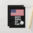 Recherche de golf de fête des pères cartes postales Golfeur