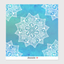 Recherche de mandala bleu autocollants Moderne