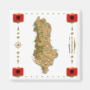 Recherche de drapeau albanais magnets Drapeaux du monde