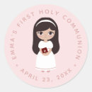 Recherche de de communion autocollants Jeune fille