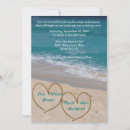 Recherche de coeur de plage invitations Rivage