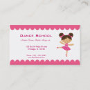 Recherche de ballerine mignonne cartes visite Ballet