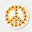 Recherche de symbole de paix magnets Jaune