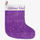 Recherche de paillettes chaussette de noël Violet
