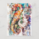 Recherche de cheval abstrait cartes postales Illustration