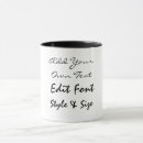 Recherche de texte tasses Calligraphie
