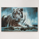 Recherche de tigre blanc puzzles Animaux
