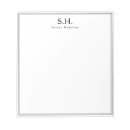 Recherche de monogramme blocsnotes Simple