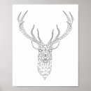 Recherche de cerf scandinave posters Minimaliste