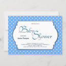 Recherche de blue white baby baby shower invitations Élégant
