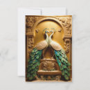 Recherche de plumes colorées vœux cartes Paon