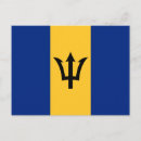 Recherche de drapeau des barbade cartes postales Bajan