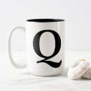 Recherche de monogramme q tasses Alphabet