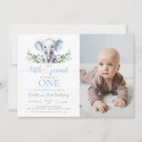Recherche de blue elephant anniversaire invitations Aquarelle