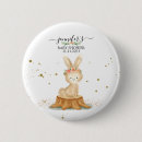 Recherche de lapins badges Baby shower