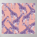 Recherche de girafe colorée posters Illustration