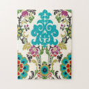 Recherche de floral puzzles Turquoise