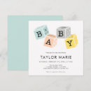 Recherche de blocks baby shower invitations Élégant