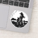 Recherche de cheval noir blanc autocollants Ouest