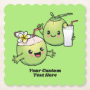 Recherche de noix coco de dessous de verres Fruit