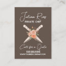 Recherche de chef cuisinier cartes visite Couteau