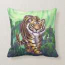Recherche de tête de tigre coussins Forêt