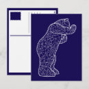 Recherche de ours bleu cartes postales Pour enfants