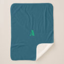 Recherche de bleu et vert couvertures plaids Tendance